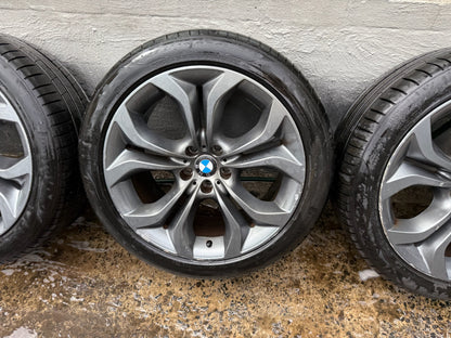 BMW X5 X6 20” Staggered Alloy Wheels with Good Tyres