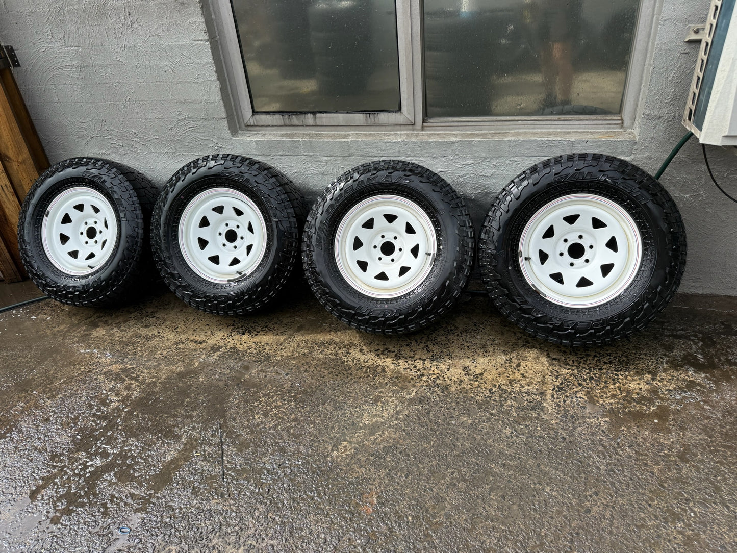 Falken Wildpeak A/T Tyres on 6 Stud White Rims