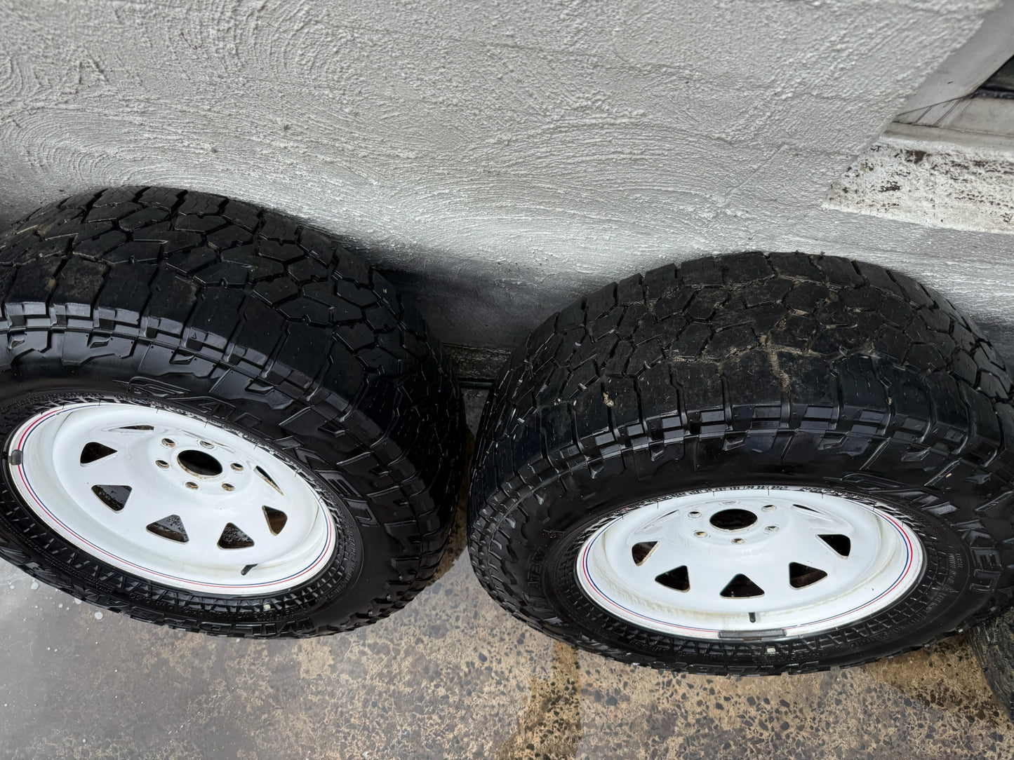 Falken Wildpeak A/T Tyres on 6 Stud White Rims