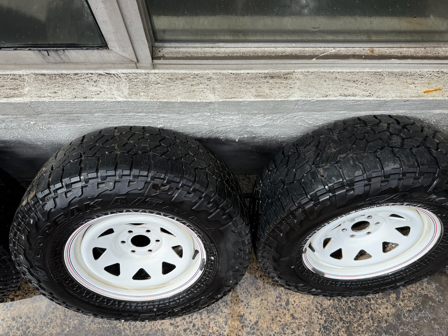 Falken Wildpeak A/T Tyres on 6 Stud White Rims