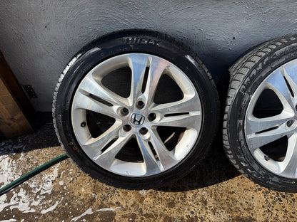 Honda Accord 18” Alloy Wheels with Good Tyres