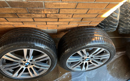 BMW X5 20” Staggered Alloy Wheels with Good Tyres