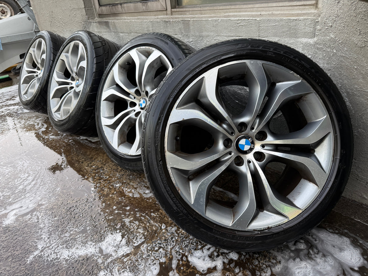 BMW X6 E71 20” Staggered Alloy Wheels with Tyres