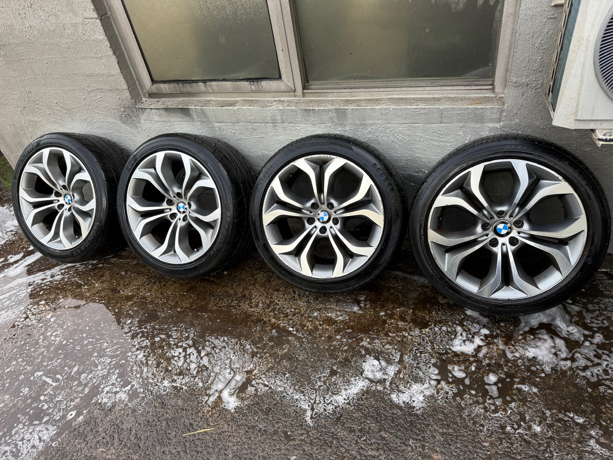 BMW X6 E71 20” Staggered Alloy Wheels with Tyres