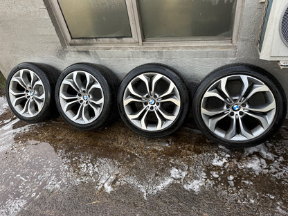 BMW X6 E71 20” Staggered Alloy Wheels with Tyres