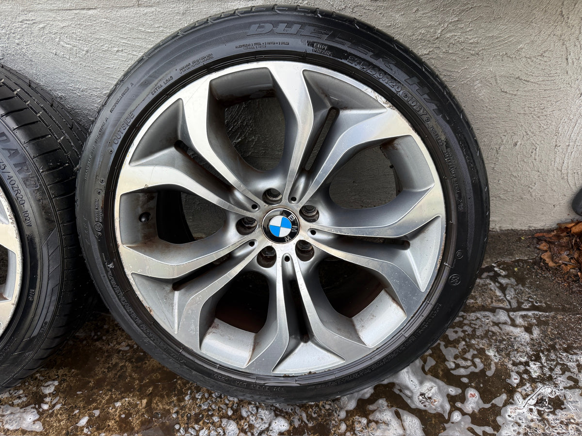 BMW X6 E71 20” Staggered Alloy Wheels with Tyres