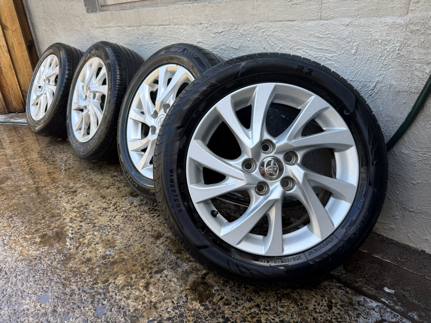 Toyota Corolla 16” Alloy Wheels with Good Tyres.