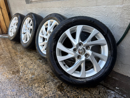 Toyota Corolla 16” Alloy Wheels with Good Tyres.