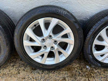Toyota Corolla 16” Alloy Wheels with Good Tyres.