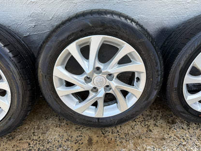 Toyota Corolla 16” Alloy Wheels with Good Tyres.