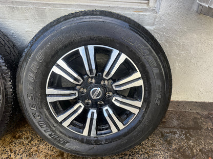 Nissan Patrol 18” Alloy Wheels with Good Tyres